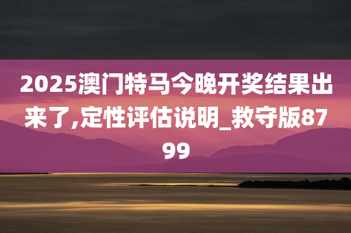 2025澳门特马今晚开奖结果出来了,定性评估说明_救守版8799