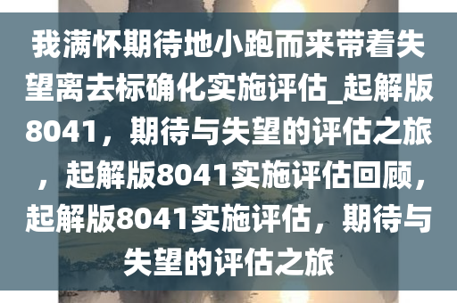 我满怀期待地小跑而来带着失望离去标确化实施评估_起解版8041，期待与失望的评估之旅，起解版8041实施评估回顾，起解版8041实施评估，期待与失望的评估之旅