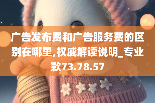 广告发布费和广告服务费的区别在哪里,权威解读说明_专业款73.78.57