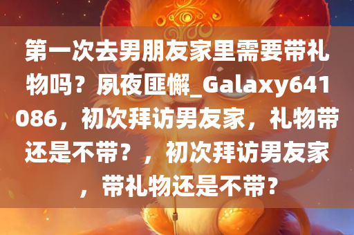 第一次去男朋友家里需要带礼物吗？夙夜匪懈_Galaxy641086，初次拜访男友家，礼物带还是不带？，初次拜访男友家，带礼物还是不带？