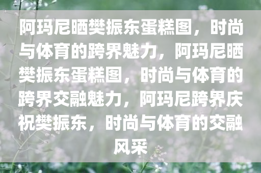 阿玛尼晒樊振东蛋糕图，时尚与体育的跨界魅力，阿玛尼晒樊振东蛋糕图，时尚与体育的跨界交融魅力，阿玛尼跨界庆祝樊振东，时尚与体育的交融风采