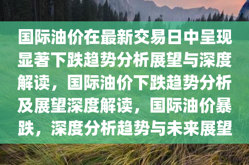 国际油价在最新交易日中呈现显著下跌趋势分析展望与深度解读，国际油价下跌趋势分析及展望深度解读，国际油价暴跌，深度分析趋势与未来展望