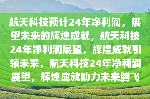 航天科技预计24年净利润，展望未来的辉煌成就，航天科技24年净利润展望，辉煌成就引领未来，航天科技24年净利润展望，辉煌成就助力未来腾飞