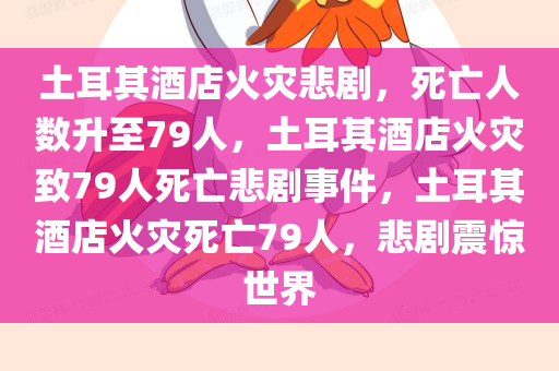 土耳其酒店火灾悲剧，死亡人数升至79人，土耳其酒店火灾致79人死亡悲剧事件，土耳其酒店火灾死亡79人，悲剧震惊世界