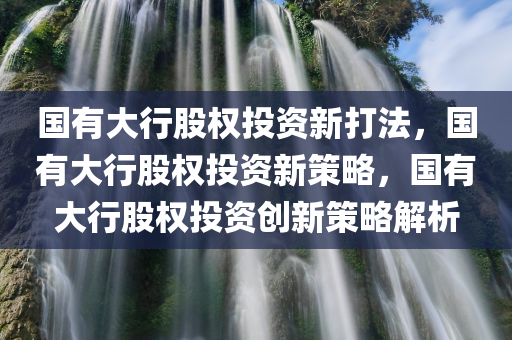 国有大行股权投资新打法，国有大行股权投资新策略，国有大行股权投资创新策略解析