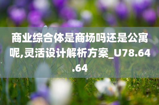 商业综合体是商场吗还是公寓呢,灵活设计解析方案_U78.64.64