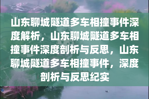 山东聊城隧道多车相撞事件深度解析，山东聊城隧道多车相撞事件深度剖析与反思，山东聊城隧道多车相撞事件，深度剖析与反思纪实