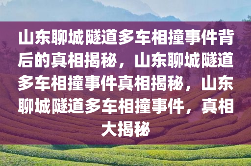 山东聊城隧道多车相撞事件背后的真相揭秘，山东聊城隧道多车相撞事件真相揭秘，山东聊城隧道多车相撞事件，真相大揭秘