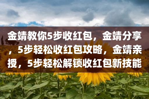 金靖教你5步收红包，金靖分享，5步轻松收红包攻略，金靖亲授，5步轻松解锁收红包新技能