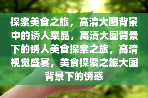 探索美食之旅，高清大图背景中的诱人菜品，高清大图背景下的诱人美食探索之旅，高清视觉盛宴，美食探索之旅大图背景下的诱惑