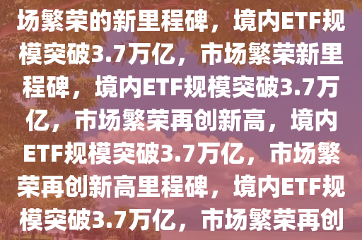 境内ETF规模增至3.7万亿，市场繁荣的新里程碑，境内ETF规模突破3.7万亿，市场繁荣新里程碑，境内ETF规模突破3.7万亿，市场繁荣再创新高，境内ETF规模突破3.7万亿，市场繁荣再创新高里程碑，境内ETF规模突破3.7万亿，市场繁荣再创新高里程碑