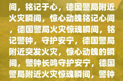 德国警局附近突发火灾重要瞬间，铭记于心，德国警局附近火灾瞬间，惊心动魄铭记心间，德国警局火灾惊魂瞬间，铭记警钟，守护安宁，德国警局附近突发火灾，惊心动魄的瞬间，警钟长鸣守护安宁，德国警局附近火灾惊魂瞬间，警钟长鸣，守护安宁的瞬间