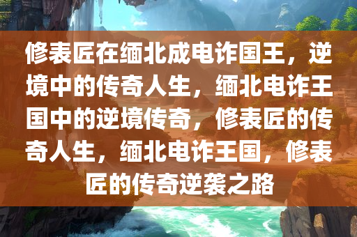 修表匠在缅北成电诈国王，逆境中的传奇人生，缅北电诈王国中的逆境传奇，修表匠的传奇人生，缅北电诈王国，修表匠的传奇逆袭之路