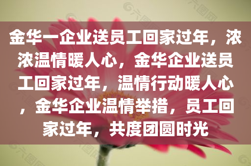 金华一企业送员工回家过年，浓浓温情暖人心，金华企业送员工回家过年，温情行动暖人心，金华企业温情举措，员工回家过年，共度团圆时光