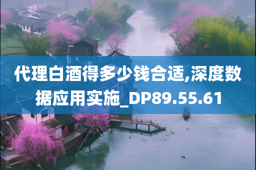 代理白酒得多少钱合适,深度数据应用实施_DP89.55.61