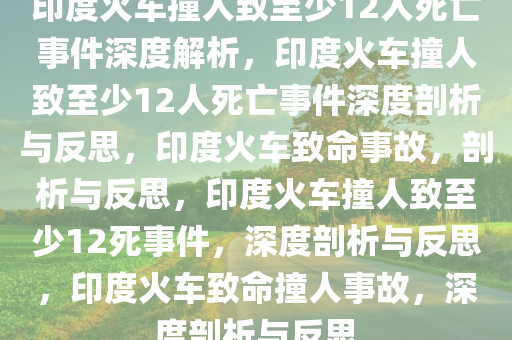 印度火车撞人致至少12人死亡事件深度解析，印度火车撞人致至少12人死亡事件深度剖析与反思，印度火车致命事故，剖析与反思，印度火车撞人致至少12死事件，深度剖析与反思，印度火车致命撞人事故，深度剖析与反思