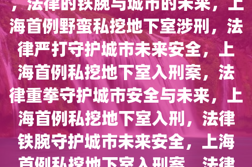 上海首例野蛮私挖地下室入刑，法律的铁腕与城市的未来，上海首例野蛮私挖地下室涉刑，法律严打守护城市未来安全，上海首例私挖地下室入刑案，法律重拳守护城市安全与未来，上海首例私挖地下室入刑，法律铁腕守护城市未来安全，上海首例私挖地下室入刑案，法律铁腕守护城市安全与未来