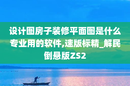 设计图房子装修平面图是什么专业用的软件,速版标精_解民倒悬版ZS2