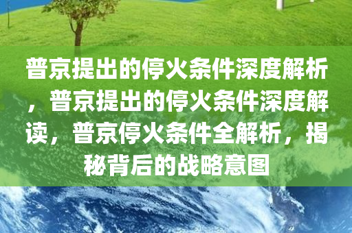 普京提出的停火条件深度解析，普京提出的停火条件深度解读，普京停火条件全解析，揭秘背后的战略意图