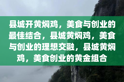 县城开黄焖鸡，美食与创业的最佳结合，县城黄焖鸡，美食与创业的理想交融，县城黄焖鸡，美食创业的黄金组合