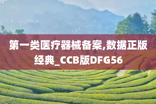 第一类医疗器械备案,数据正版经典_CCB版DFG56