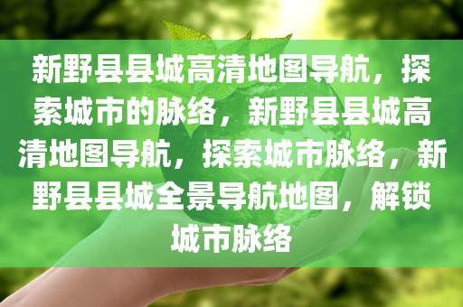 新野县县城高清地图导航，探索城市的脉络，新野县县城高清地图导航，探索城市脉络，新野县县城全景导航地图，解锁城市脉络