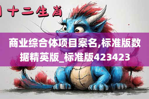 商业综合体项目案名,标准版数据精英版_标准版423423