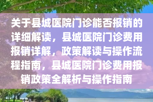 关于县城医院门诊能否报销的详细解读，县城医院门诊费用报销详解，政策解读与操作流程指南，县城医院门诊费用报销政策全解析与操作指南