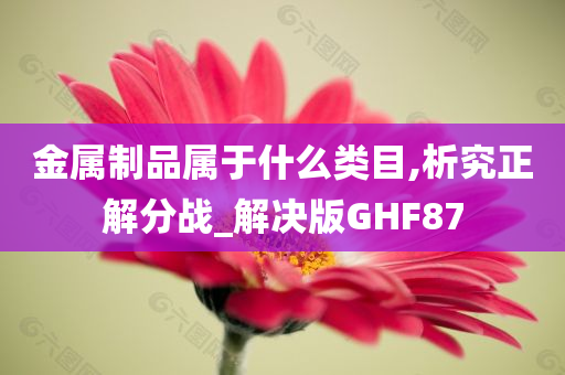 金属制品属于什么类目,析究正解分战_解决版GHF87