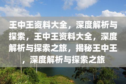 王中王资料大全，深度解析与探索，王中王资料大全，深度解析与探索之旅，揭秘王中王，深度解析与探索之旅