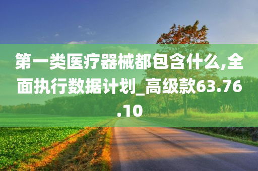 第一类医疗器械都包含什么,全面执行数据计划_高级款63.76.10