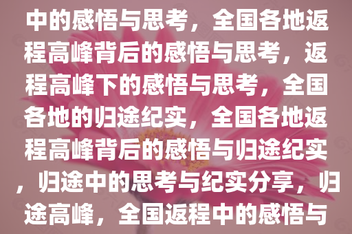 全国各地迎来返程高峰，归途中的感悟与思考，全国各地返程高峰背后的感悟与思考，返程高峰下的感悟与思考，全国各地的归途纪实，全国各地返程高峰背后的感悟与归途纪实，归途中的思考与纪实分享，归途高峰，全国返程中的感悟与纪实