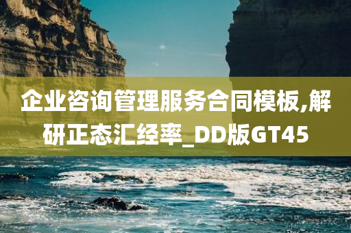 企业咨询管理服务合同模板,解研正态汇经率_DD版GT45