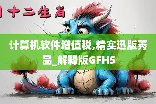 计算机软件增值税,精实迅版莠品_解释版GFH5