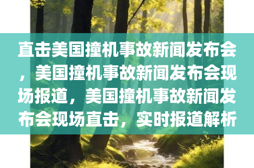 直击美国撞机事故新闻发布会，美国撞机事故新闻发布会现场报道，美国撞机事故新闻发布会现场直击，实时报道解析