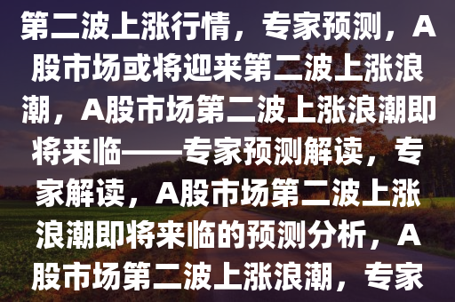 专家观点，A股市场或将迎来第二波上涨行情，专家预测，A股市场或将迎来第二波上涨浪潮，A股市场第二波上涨浪潮即将来临——专家预测解读