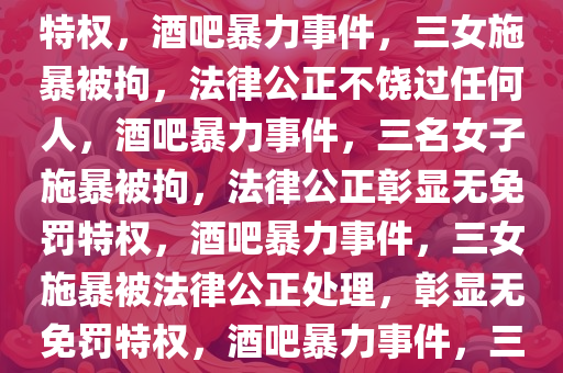 酒吧暴力事件，三名女子殴打他人被拘留，法律面前无免罚特权，酒吧暴力事件，三女施暴被拘，法律公正不饶过任何人，酒吧暴力事件，三名女子施暴被拘，法律公正彰显无免罚特权