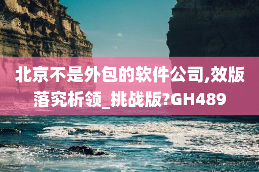 北京不是外包的软件公司,效版落究析领_挑战版?GH489