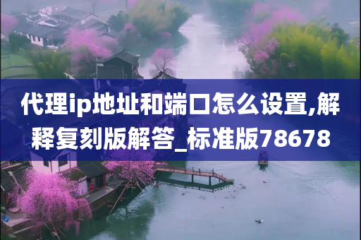 代理ip地址和端口怎么设置,解释复刻版解答_标准版78678