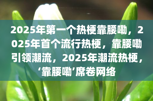 2025年第一个热梗靠腰嘞，2025年首个流行热梗，靠腰嘞引领潮流，2025年潮流热梗，‘靠腰嘞’席卷网络