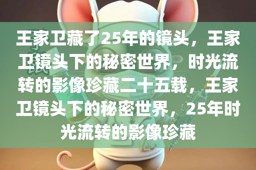 王家卫藏了25年的镜头，王家卫镜头下的秘密世界，时光流转的影像珍藏二十五载，王家卫镜头下的秘密世界，25年时光流转的影像珍藏