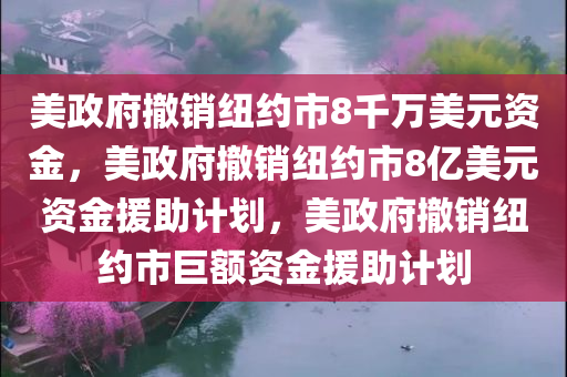 美政府撤销纽约市8千万美元资金，美政府撤销纽约市8亿美元资金援助计划，美政府撤销纽约市巨额资金援助计划