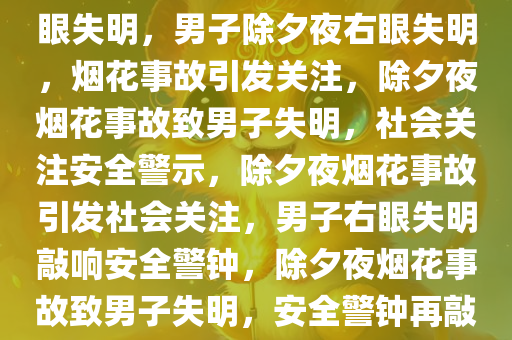 男子回应除夕夜被烟花射中右眼失明，男子除夕夜右眼失明，烟花事故引发关注，除夕夜烟花事故致男子失明，社会关注安全警示，除夕夜烟花事故引发社会关注，男子右眼失明敲响安全警钟，除夕夜烟花事故致男子失明，安全警钟再敲响