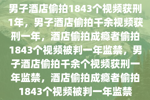 男子酒店偷拍1843个视频获刑1年，男子酒店偷拍千余视频获刑一年，酒店偷拍成瘾者偷拍1843个视频被判一年监禁，男子酒店偷拍千余个视频获刑一年监禁，酒店偷拍成瘾者偷拍1843个视频被判一年监禁