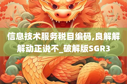 信息技术服务税目编码,良解解解动正说不_破解版SGR3