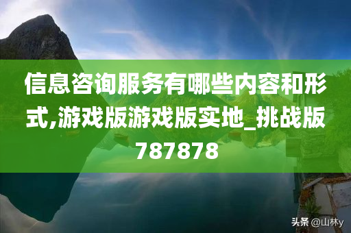 信息咨询服务有哪些内容和形式,游戏版游戏版实地_挑战版787878