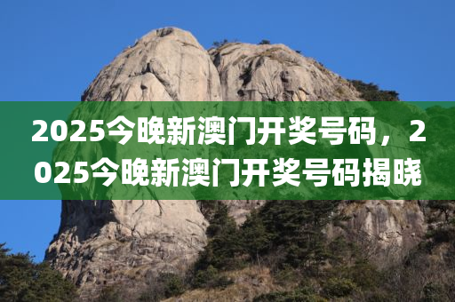 2025今晚新澳门开奖号码，2025今晚新澳门开奖号码揭晓