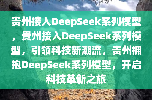 贵州接入DeepSeek系列模型，贵州接入DeepSeek系列模型，引领科技新潮流，贵州拥抱DeepSeek系列模型，开启科技革新之旅