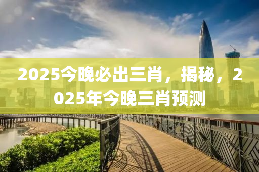 2025今晚必出三肖，揭秘，2025年今晚三肖预测