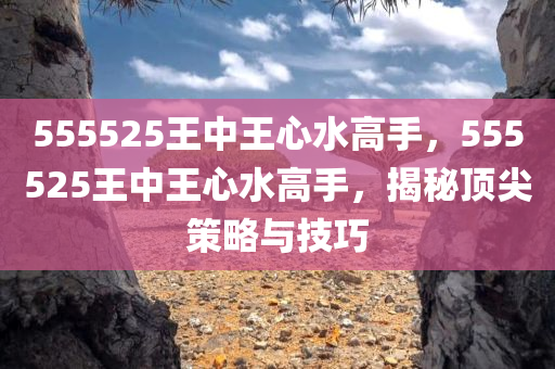 555525王中王心水高手，555525王中王心水高手，揭秘顶尖策略与技巧